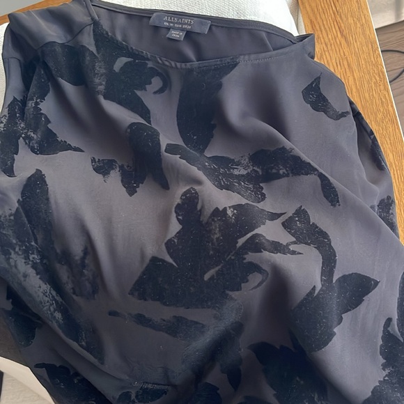 All Saints Riviera Lux Black dress - Picture 8 of 9